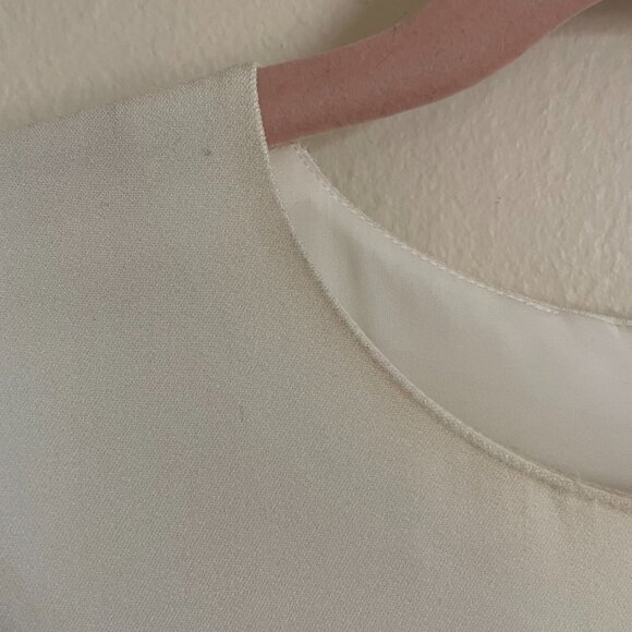 Helmut Lang | Ivory Stretch Arm Cuff Dress 12 **Flaws - Please Read** NWT - Picture 9 of 15